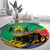 Gabon Black Panther Round Carpet Coat Of Arms - Wonder Print Shop