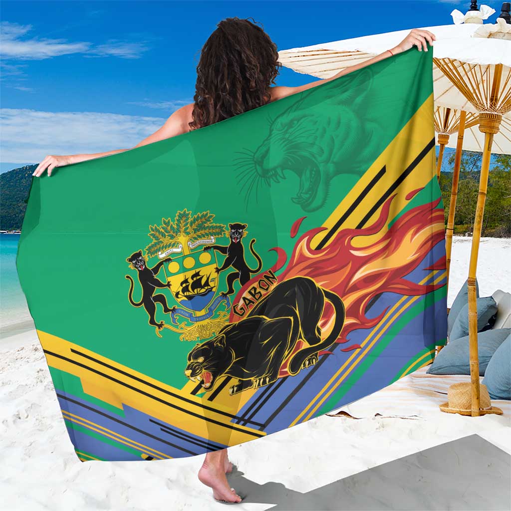 Gabon Black Panther Sarong Coat Of Arms - Wonder Print Shop