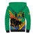 Gabon Black Panther Sherpa Hoodie Coat Of Arms - Wonder Print Shop