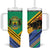 Gabon Black Panther Tumbler With Handle Coat Of Arms - Wonder Print Shop