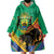 Gabon Black Panther Wearable Blanket Hoodie Coat Of Arms - Wonder Print Shop