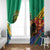 Gabon Black Panther Window Curtain Coat Of Arms - Wonder Print Shop