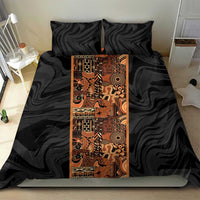 African Tribal Heritage Bedding Set Earth Tone Pattern