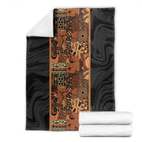African Tribal Heritage Blanket Earth Tone Pattern