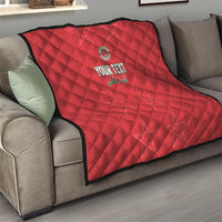 Custom Morocco Football Quilt Dima Maghrib
