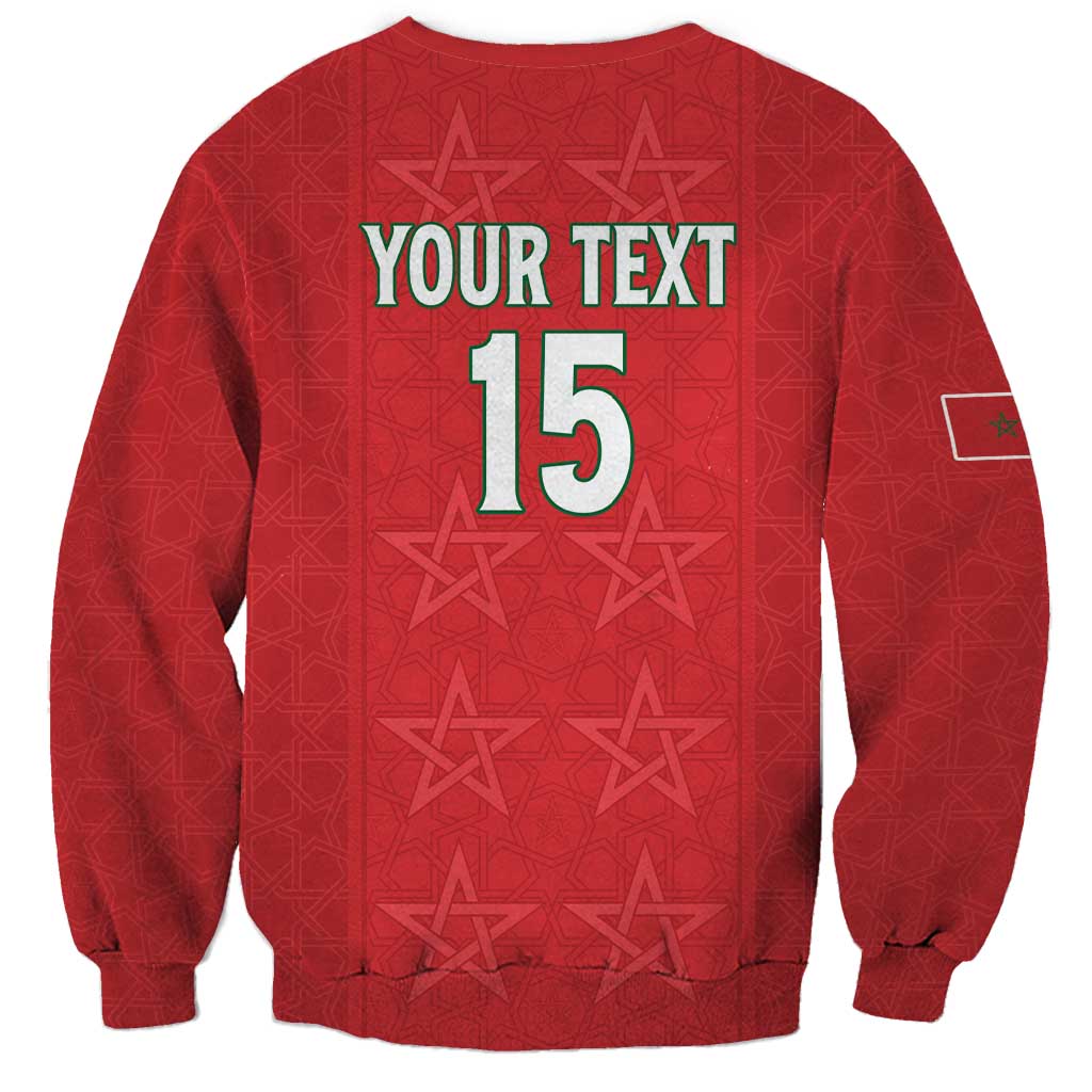 Custom Morocco Football Sweatshirt Dima Maghrib