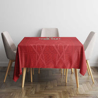 Custom Morocco Football Tablecloth Dima Maghrib