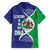 Lesotho Is In My DNA Family Matching Off Shoulder Maxi Dress and Hawaiian Shirt Lesotho Map and Coat Of Arms