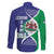 Lesotho Is In My DNA Family Matching Off Shoulder Maxi Dress and Hawaiian Shirt Lesotho Map and Coat Of Arms