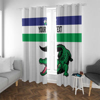 Custom Lesotho Football Window Curtain Likuena For Victory