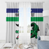 Custom Lesotho Football Window Curtain Likuena For Victory
