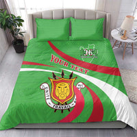 Personalized Burundi Independence Day Bedding Set Coat Of Arms With Map