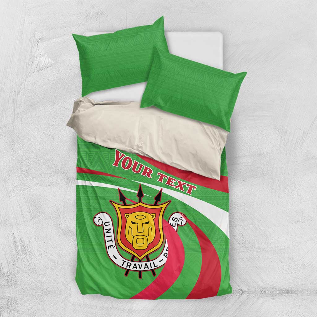Personalized Burundi Independence Day Bedding Set Coat Of Arms With Map