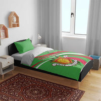 Personalized Burundi Independence Day Bedding Set Coat Of Arms With Map