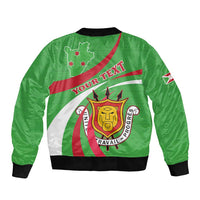 Personalized Burundi Independence Day Bomber Jacket Coat Of Arms With Map