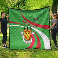 Personalized Burundi Independence Day Quilt Coat Of Arms With Map