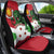 Personalized Burundi Car Seat Cover Lion and Coat Of Arms - Flag Style