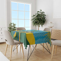 Personalized Rwanda Independence Day Tablecloth Coat Of Arms Imigongo Pattern