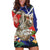 Pura Vida Costa Rica Sloth Hoodie Dress Tropical Flowers Flag Color - Wonder Print Shop