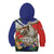 Pura Vida Costa Rica Sloth Kid Hoodie Tropical Flowers Flag Color - Wonder Print Shop