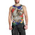 Pura Vida Costa Rica Sloth Men Tank Top Tropical Flowers Flag Color - Wonder Print Shop