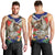 Pura Vida Costa Rica Sloth Men Tank Top Tropical Flowers Flag Color - Wonder Print Shop