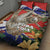 Pura Vida Costa Rica Sloth Quilt Bed Set Tropical Flowers Flag Color - Wonder Print Shop