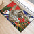 Pura Vida Costa Rica Sloth Rubber Doormat Tropical Flowers Flag Color - Wonder Print Shop