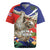 Pura Vida Costa Rica Sloth Rugby Jersey Tropical Flowers Flag Color - Wonder Print Shop