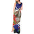 Pura Vida Costa Rica Sloth Tank Maxi Dress Tropical Flowers Flag Color - Wonder Print Shop