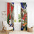 Pura Vida Costa Rica Sloth Window Curtain Tropical Flowers Flag Color - Wonder Print Shop