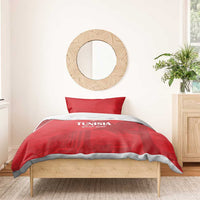Tunisia Football Bedding Set Red Eagles of Carthage - Wonder Print Shop