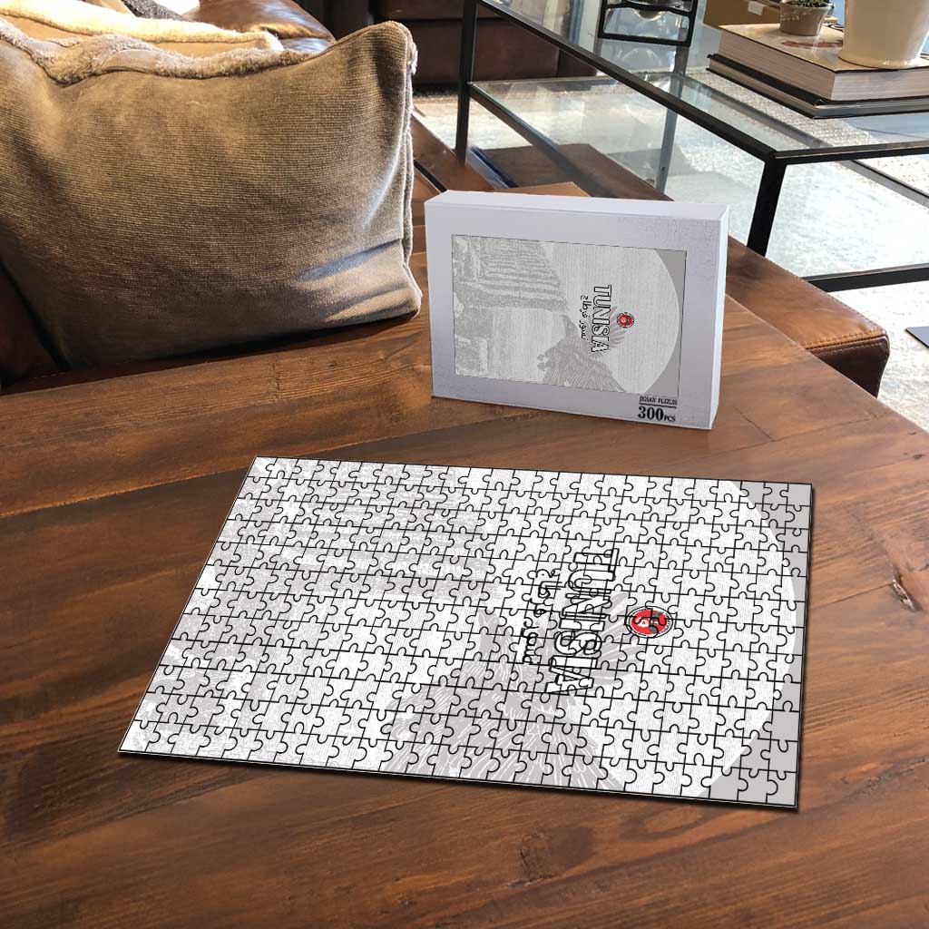 Tunisia Football Puzzle White Eagles of Carthage - Wonder Print Shop