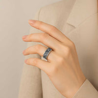 African Zebra Skin Pattern Classic Ring - Wonder Print Shop