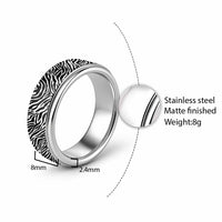 African Zebra Skin Pattern Classic Ring - Wonder Print Shop