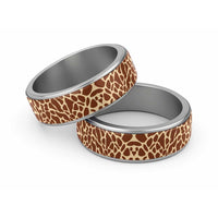 African Giraffe Skin Pattern Classic Ring - Wonder Print Shop