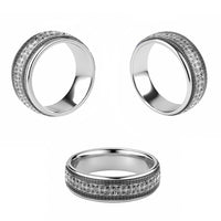 African Adinkra Symbols - White Classic Ring - Wonder Print Shop