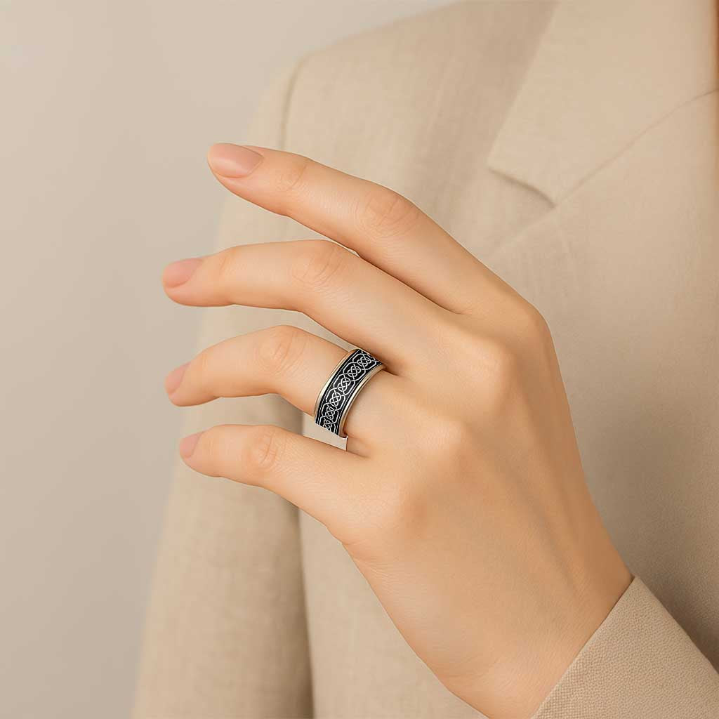 Celtic Knot Pattern Ver5 Classic Ring - Wonder Print Shop