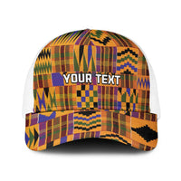 Kente African Pattern Baseball Net Cap - Wonder Print Shop