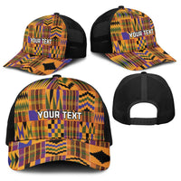 Kente African Pattern Baseball Net Cap - Wonder Print Shop
