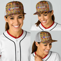 Kente African Pattern Baseball Net Cap - Wonder Print Shop