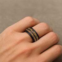 Kente African Pattern Spinner Ring - Wonder Print Shop