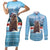 Switzerland Christmas Marmot Couples Matching Short Sleeve Bodycon Dress and Long Sleeve Button Shirt Joyeux Noel - Wonder Print Shop