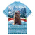 Switzerland Christmas Marmot Family Matching Mermaid Dress and Hawaiian Shirt Joyeux Noel - Wonder Print Shop