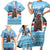 Switzerland Christmas Marmot Family Matching Short Sleeve Bodycon Dress and Hawaiian Shirt Joyeux Noel - Wonder Print Shop