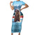 Switzerland Christmas Marmot Family Matching Short Sleeve Bodycon Dress and Hawaiian Shirt Joyeux Noel - Wonder Print Shop