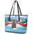 Switzerland Christmas Marmot Leather Tote Bag Joyeux Noel - Wonder Print Shop