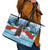 Switzerland Christmas Marmot Leather Tote Bag Joyeux Noel - Wonder Print Shop