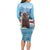 Switzerland Christmas Marmot Long Sleeve Bodycon Dress Joyeux Noel - Wonder Print Shop