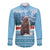 Switzerland Christmas Marmot Long Sleeve Button Shirt Joyeux Noel - Wonder Print Shop